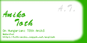 aniko toth business card